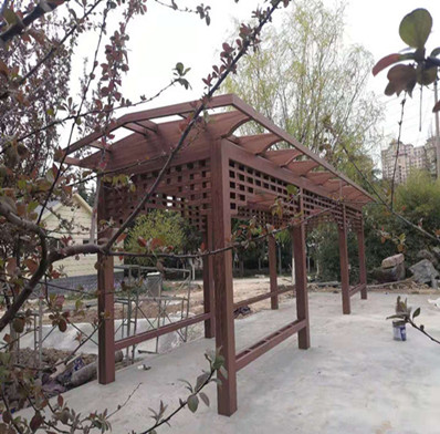 <strong>三門(mén)峽木紋漆/廊架木紋漆/木紋漆施工效果圖</strong>